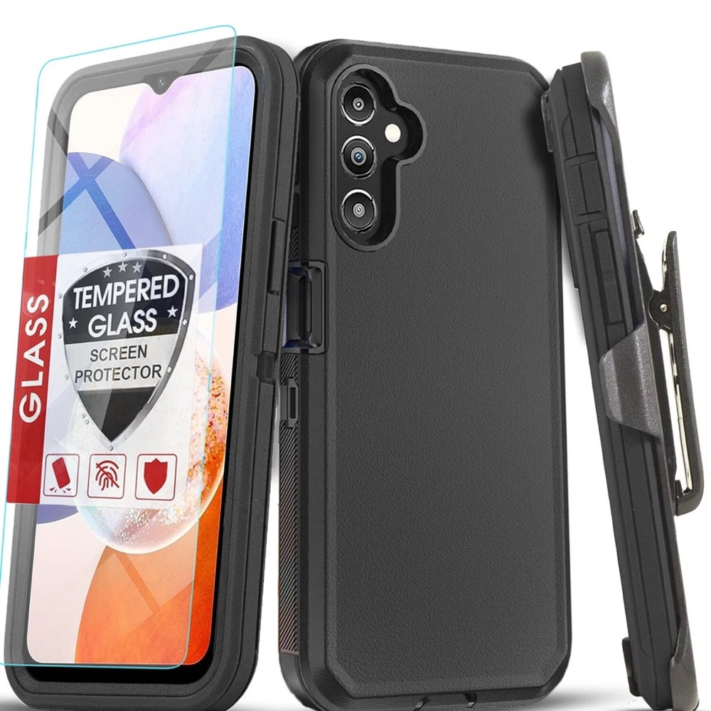 Galaxy A14 5G Defender Case w/ screen protector